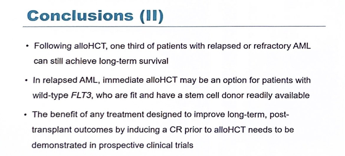 A resounding start to the third day of #EBMT24 with Gesine Bug discussing the revisited indications of allo in AML 👏🏻 #ALWP @TheEBMT @TheEBMT_Trainee