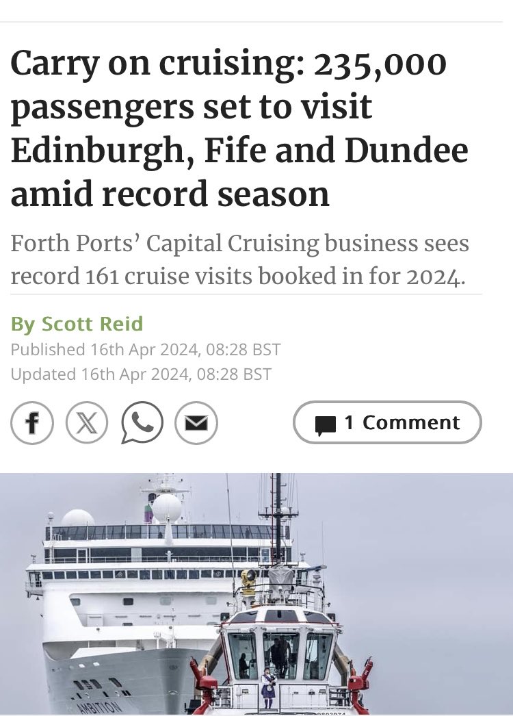 MORE GOOD NEWS… Tourists are flocking into Scotland. Don’t believe Labour and Conservatives Lies… Scotland is BOOOOMING!