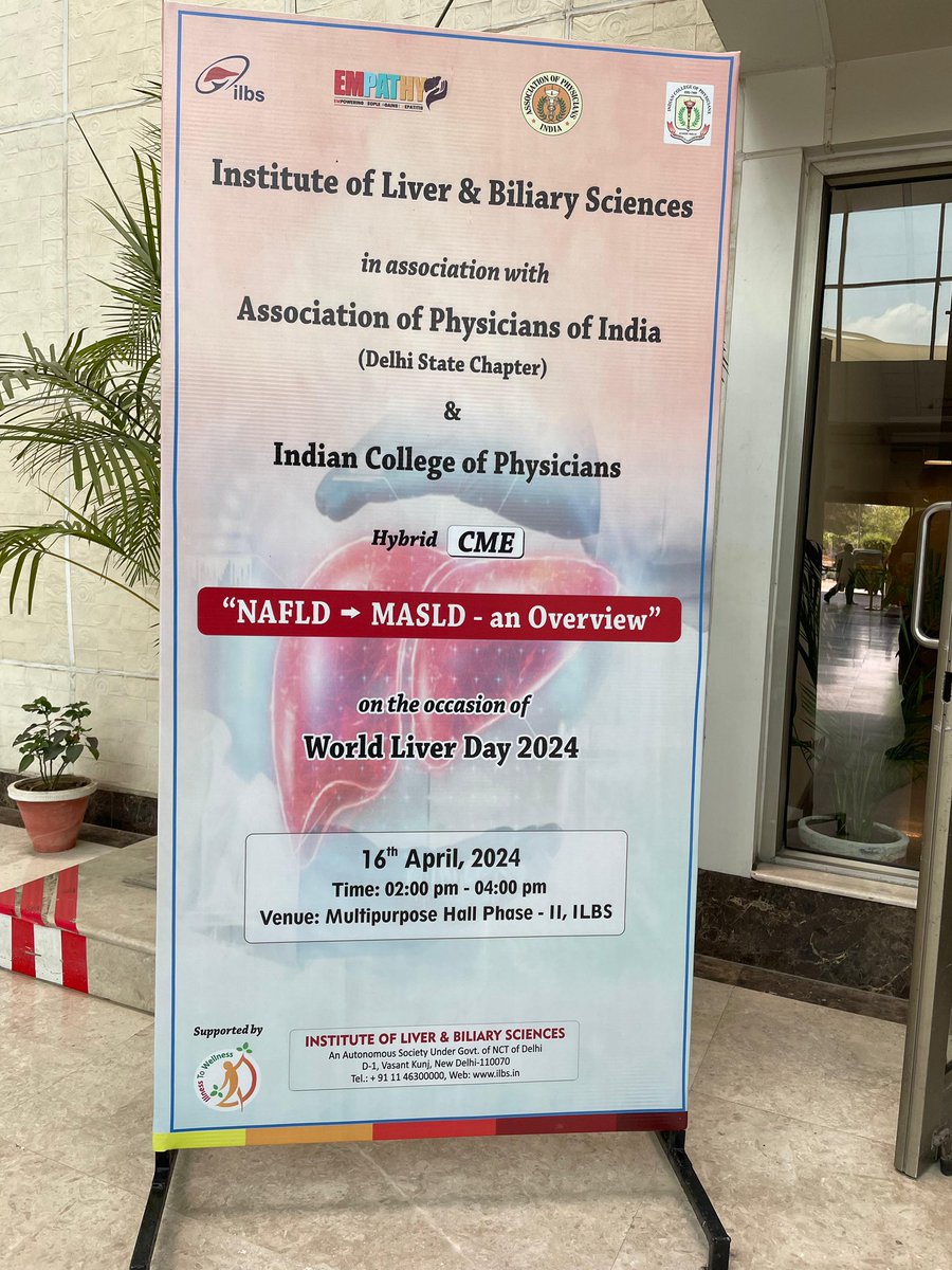 We are kicking off with the program: NAFLD ➡️ MASLD: An Overview. Let's prioritize liver health together. 💪
.
#IllnessToWellness #LiverHealth #WorldLiverDay #ILBS #LiverAwareness 
@ILBS_India