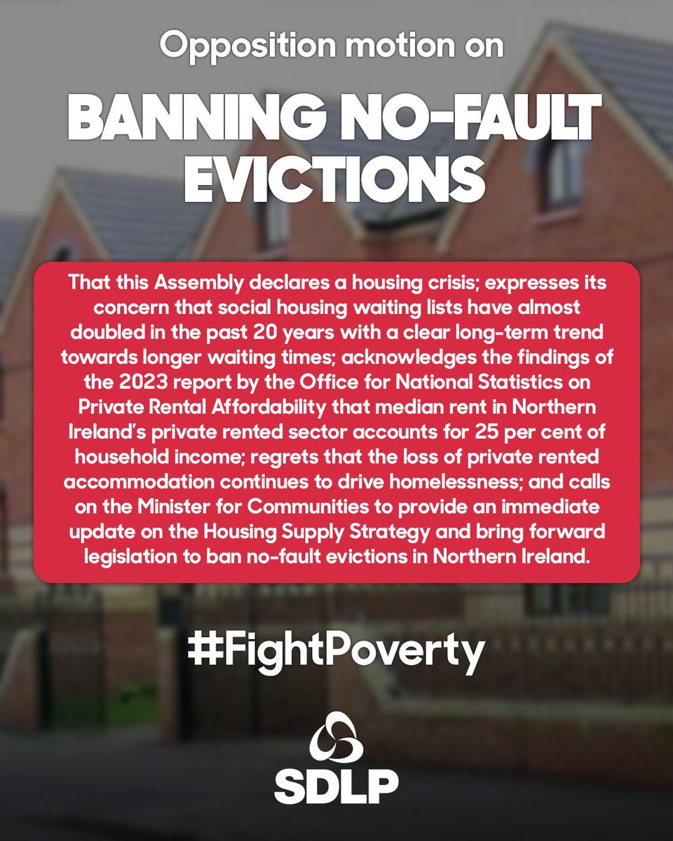 We are bringing three motions to the Assembly today as part of the second opposition day. We will always fight to reduce poverty in whatever form in our communities. @SDLPlive