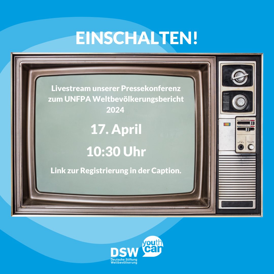 Es ist geschafft: Der #Weltbevölkerungsbericht 2024 ist fertig! Am 17. April stellen wir den neuen Bericht in einer digitalen Pressekonferenz vor und laden Dich herzlich dazu ein. Registriere dich jetzt! ▶️shorturl.at/bfjs4 #Weltbevölkerung #DSW #SRGR #population #world