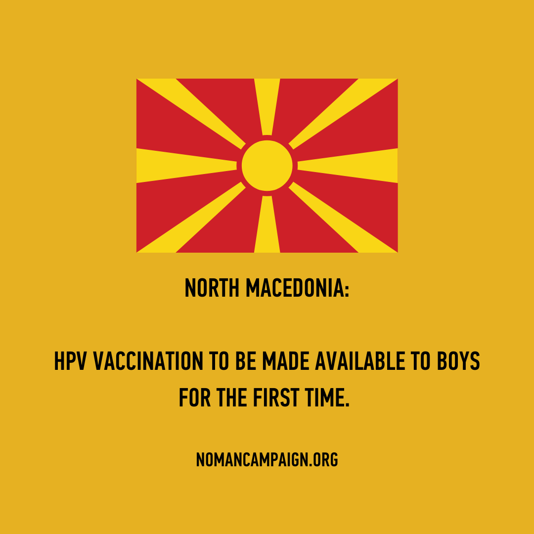 North Macedonia are the latest country to make HPV vaccination available to boys. 'Every child should be vaccinated against diseases for which there are vaccines. That’s how we will build a more secure health system.' tinyurl.com/chffkyyr @HPVAction #hpv #cancer
