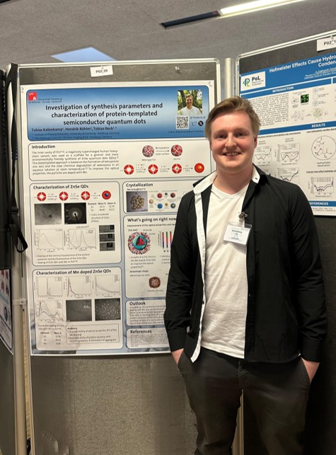 TheBeckLab's tweet photo. The Beck group attended the Bunsentagung in Aachen from Mar 25 to Mar 27! Tobias gave a talk and the others presented posters (Tobi received a poster prize🥳). It was great to meet other physical chemists and discuss about science🧪⚗️ #chemistry #science #bunsentagung https://t.co/rw3HaVqLaB