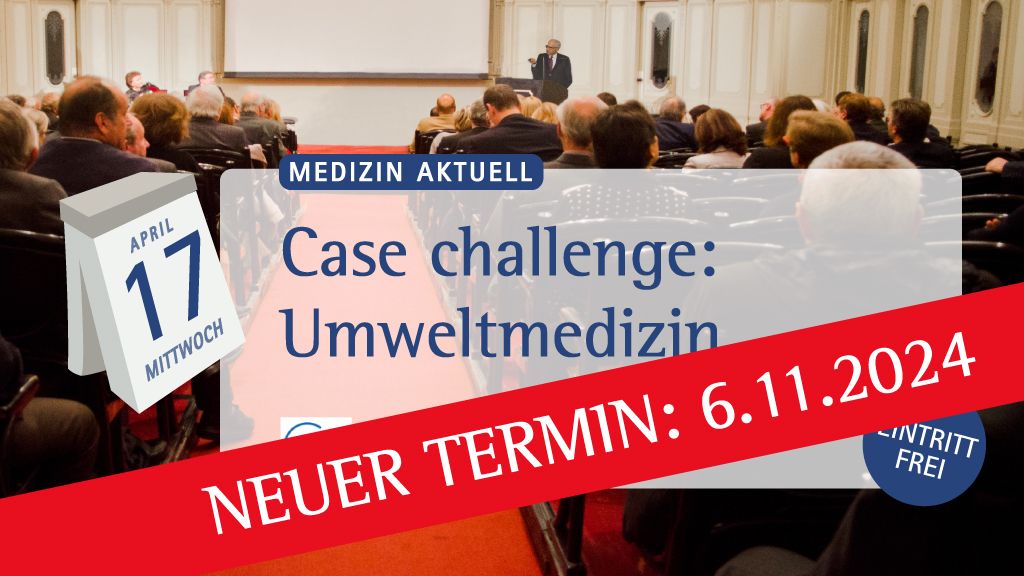 Aus organisatorischen Gründen müssen wir leider unsere für morgen geplante Fortbildung 'Umweltmedizin' verschieben. Der neue Termin ist am Mittwoch, den 6.11.2024 (Eintritt frei).