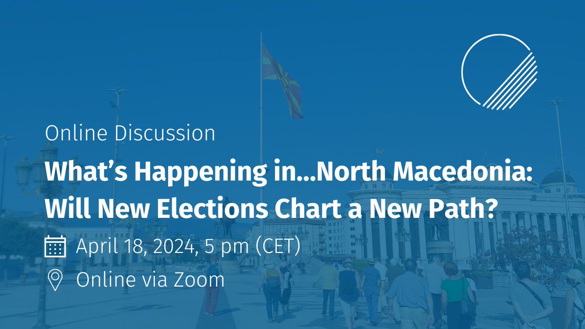 🇲🇰 What can be expected from the upcoming #elections in #NorthMacedonia? What do the elections and the potential outcomes mean for North Macedonia’s EU accession? What is at stake for the citizens of North Macedonia?

Join our discussion on April 18👇
sogde.org/de/events/what…