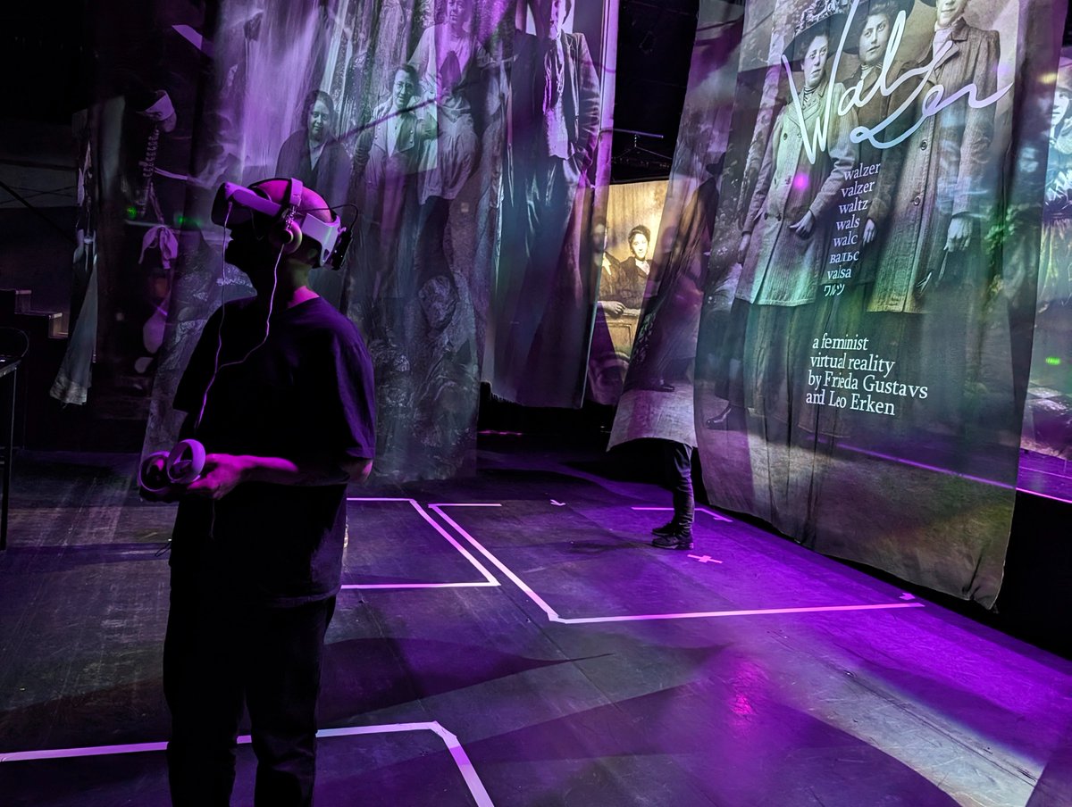 wemakevr's tweet photo. Step into history's embrace with 'Walzer' at IN-EDIT! Join us today or tomorrow, 17:00-21:00, for an immersive journey through the first feminist wave at Amsterdam’s Melkweg. Courtesy of Leo Erken &amp; Frieda Gustavs, dive into a landscape of women’s photos revitalized through VR! https://t.co/fahUEfR4wL
