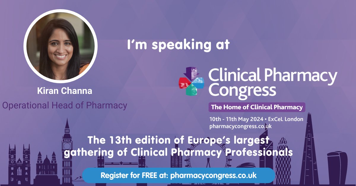 Honored to be speaking again at this year’s Clinical Pharmacy Congress London 2024. Join me on Saturday 12th May at 9.30am talking about Culture and improving retention rates with some system learning and creating a culture to be proud of. #CPCongress