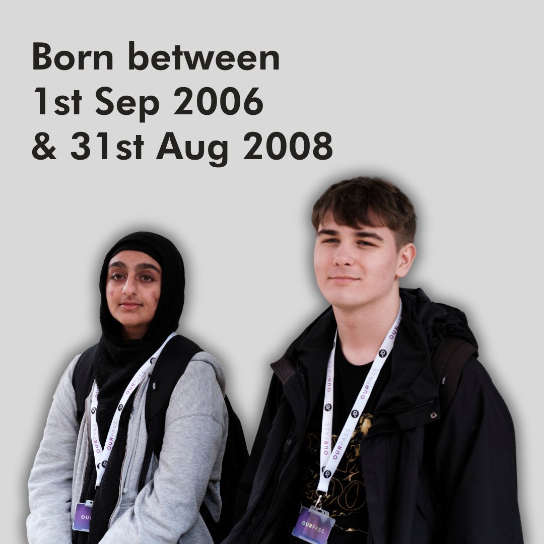 If you are: 🟣 16-18 years old (or a care-leaver up to 21) ⚪️In Y11/Y12 🟣 Born between 1st Sept '05 & 31st Aug '07 You can apply for Our Pass & access free travel across #GreaterManchester Visit ourpass.co.uk/get-our-pass for all the info👍