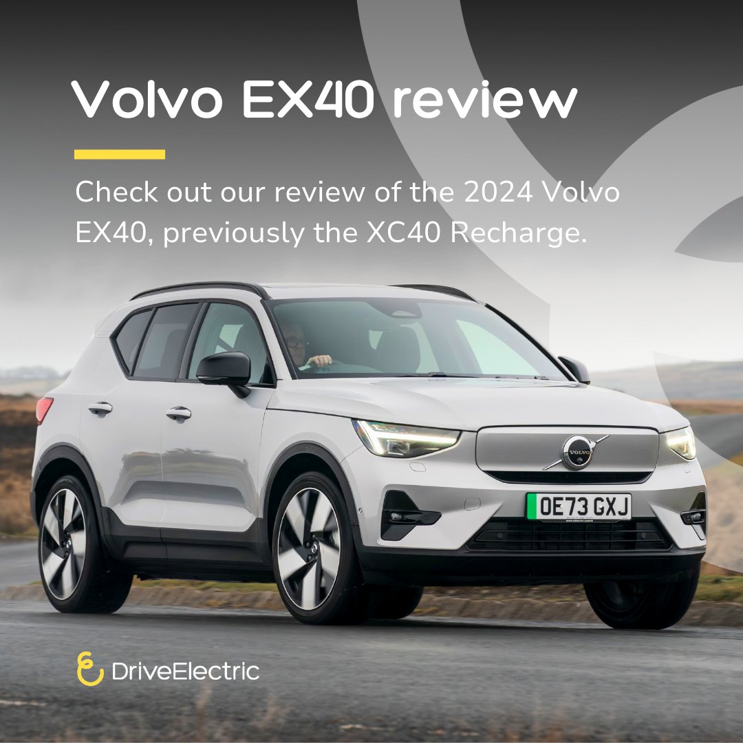 Have you heard? The XC40 Recharge EV is now the EX40! Renowned for comfort, aesthetics, and spaciousness, the Volvo EX40 shifts to rear-wheel drive in 2024, enhancing the WLTP range and driving dynamics. Dive into our latest review here👉drive-electric.co.uk/reviews/volvo/… #ElectricCar