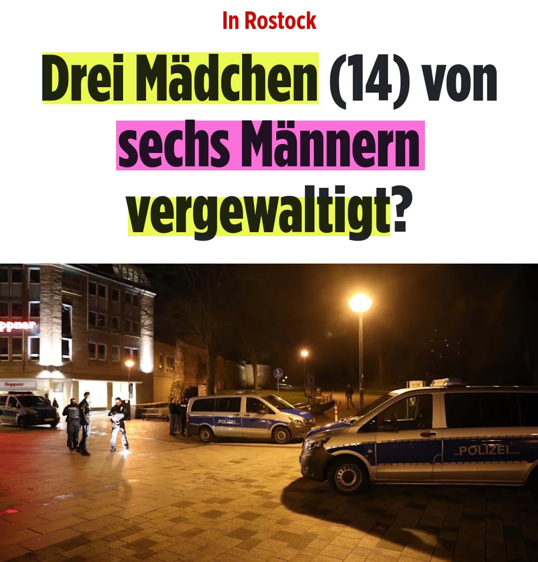 Es sollen „Ausländer“ gewesen sein. Ich warne jedoch davor, diese aber der Kriminalitätsstatistik in der Rubrik „Ausländerkriminalität“ zuzurechnen. Vielleicht waren es nur „Durchreisende“! (Ironie aus) #Ausländerkiminalität #kriminalitaetsstatistik