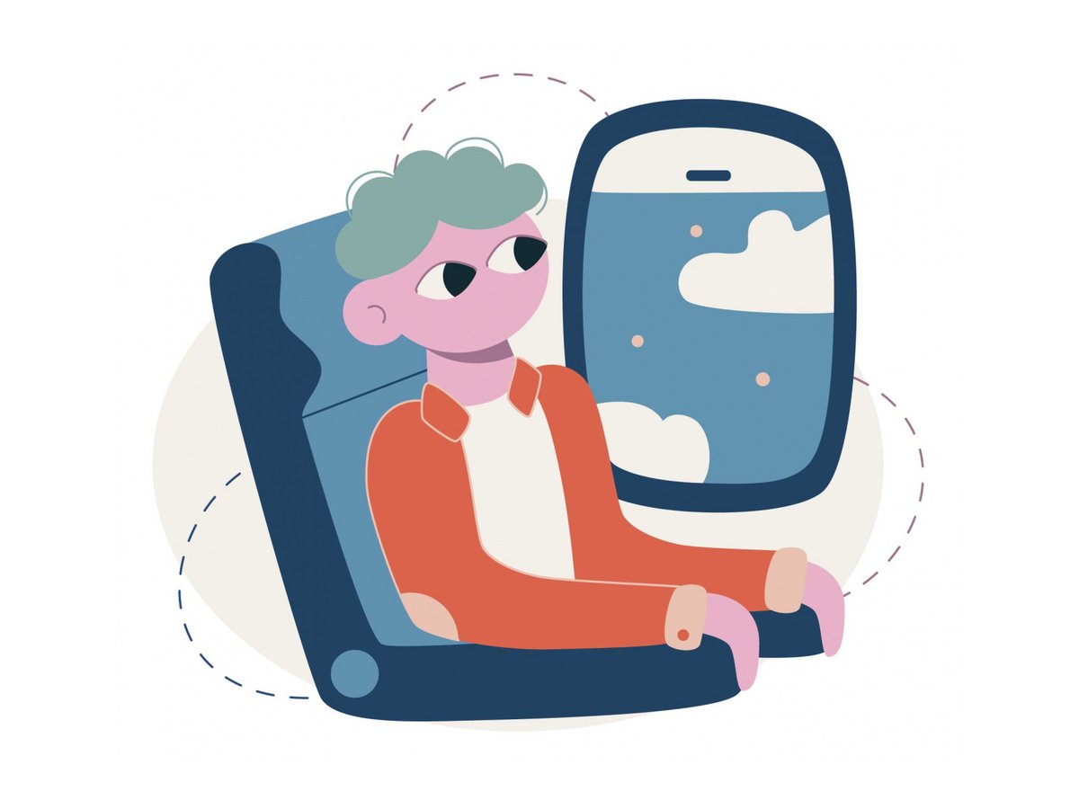 Airplane Travel Illustration Download: graphicpear.com/airplane-trave… #illustration #graphicdesign #vectorillustration #freevector #freedownload
