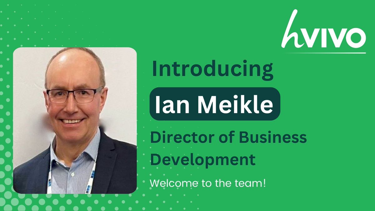 Our team is growing🚀We are delighted to introduce the appointment of Ian Meikle, Business Development Director, at #HVO. Ian has over 27 years of experience in the clinical CRO and laboratory services sector. #NewHire #BusinessDevelopment