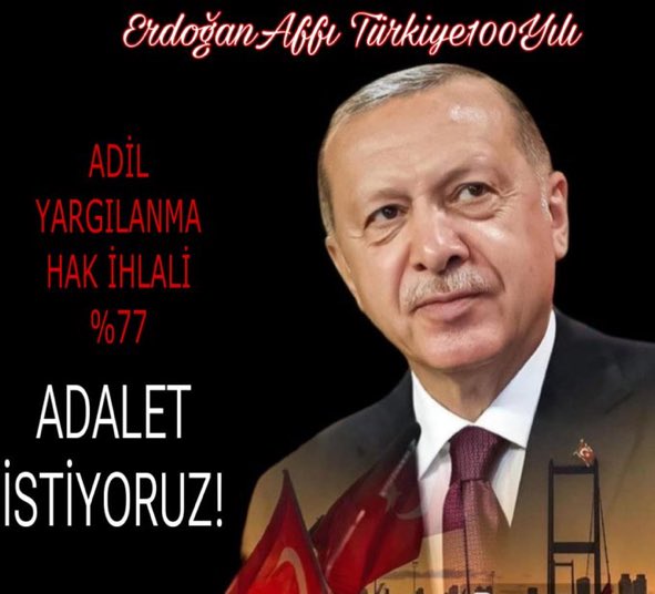 Cumhurbaşkanlığı Kabinesi AdilYargı 100yılAffı AF İstiyoruz @RTErdogan @Akparti @yilmaztunc @cuneytyuksel_ Topluma geri kazandırmak için ADLİ SİCİL AFFI Gerekliliktir