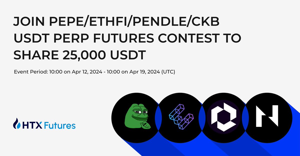 🔥  Join #HTX Futures Contest! 

Trade $PEPE, $ETHFI, $PENDLE & $CKB PERP to Share 25,000 $USDT!

Start>>htx.com/support/en-us/…