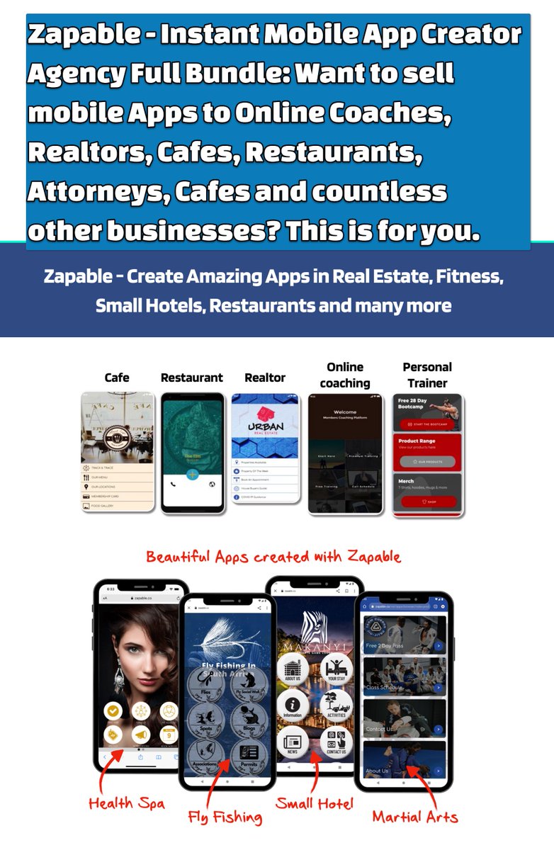 Zapable – Instant Mobile App Creator Agency Full Bundle Review: Want to sell mobile Apps to Online Coaches, Realtors, Cafes, Restaurants, Attorneys, Cafes and countless other businesses? This is for you. softtechhub.us/2024/04/16/zap… #MobileAppCreator #AppDevelopment #NoCode Ice Cube