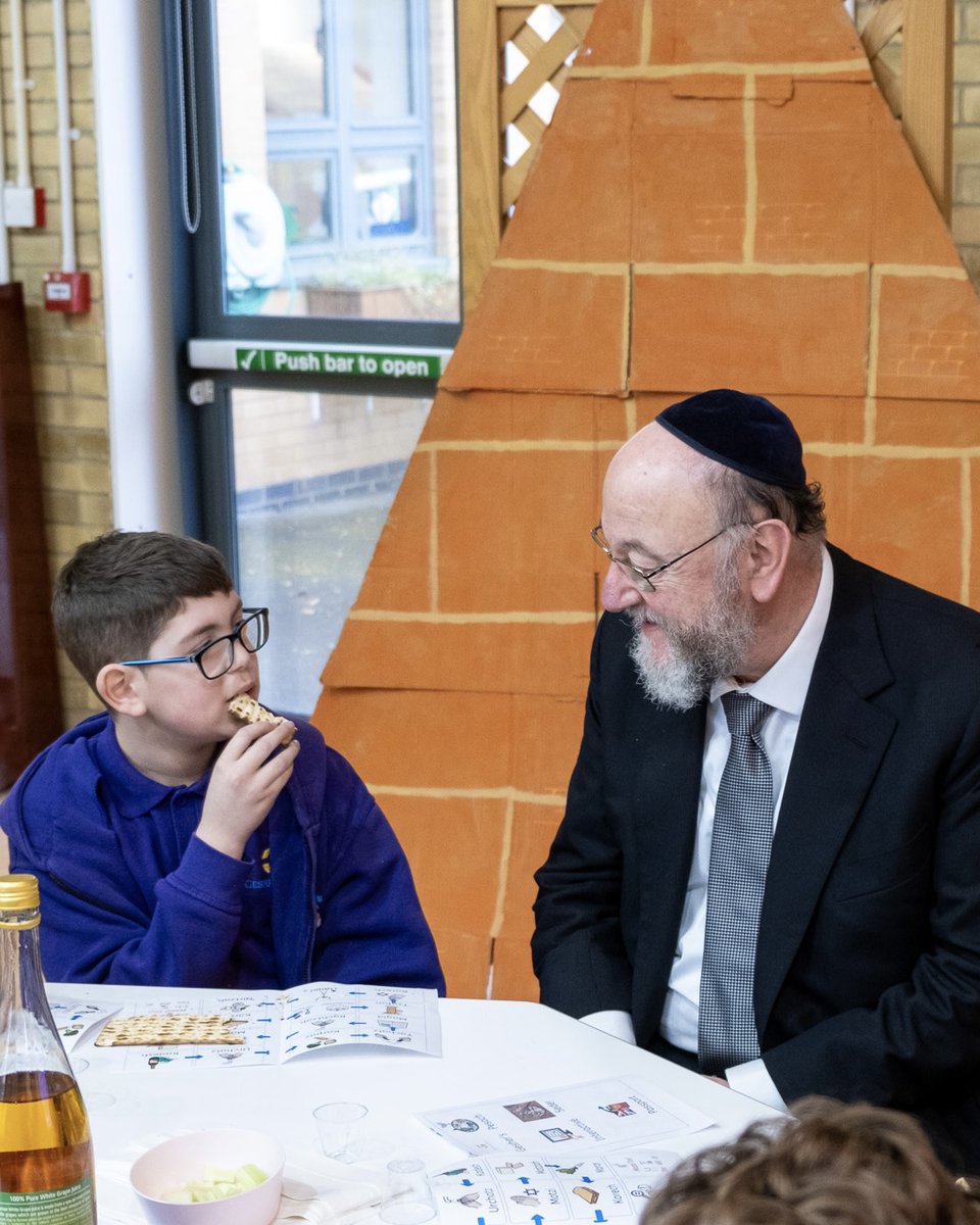 It was a pleasure to join the staff and pupils at Gesher School for their Mock Seder yesterday. To witness the dedication of the staff, and the palpable joy that the pupils take in their Jewish identity was so powerful, and I look forward to many more visits in the future.