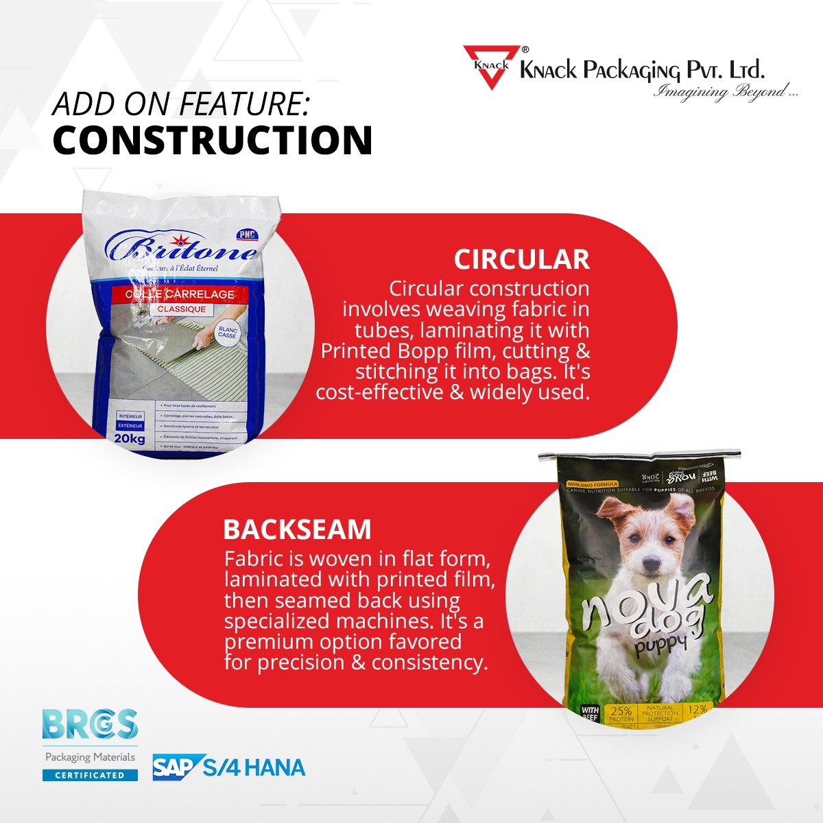 knack_packaging's tweet image. Unveiling the Essence of Knack Packaging's BOPP Woven Laminated Bags. Delve into the intricacies of Circular and Backseam Construction for unparalleled longevity, aesthetics, and safety. 

#KnackPackaging #BOPPBags #ConstructionMatters #SuperiorProtection