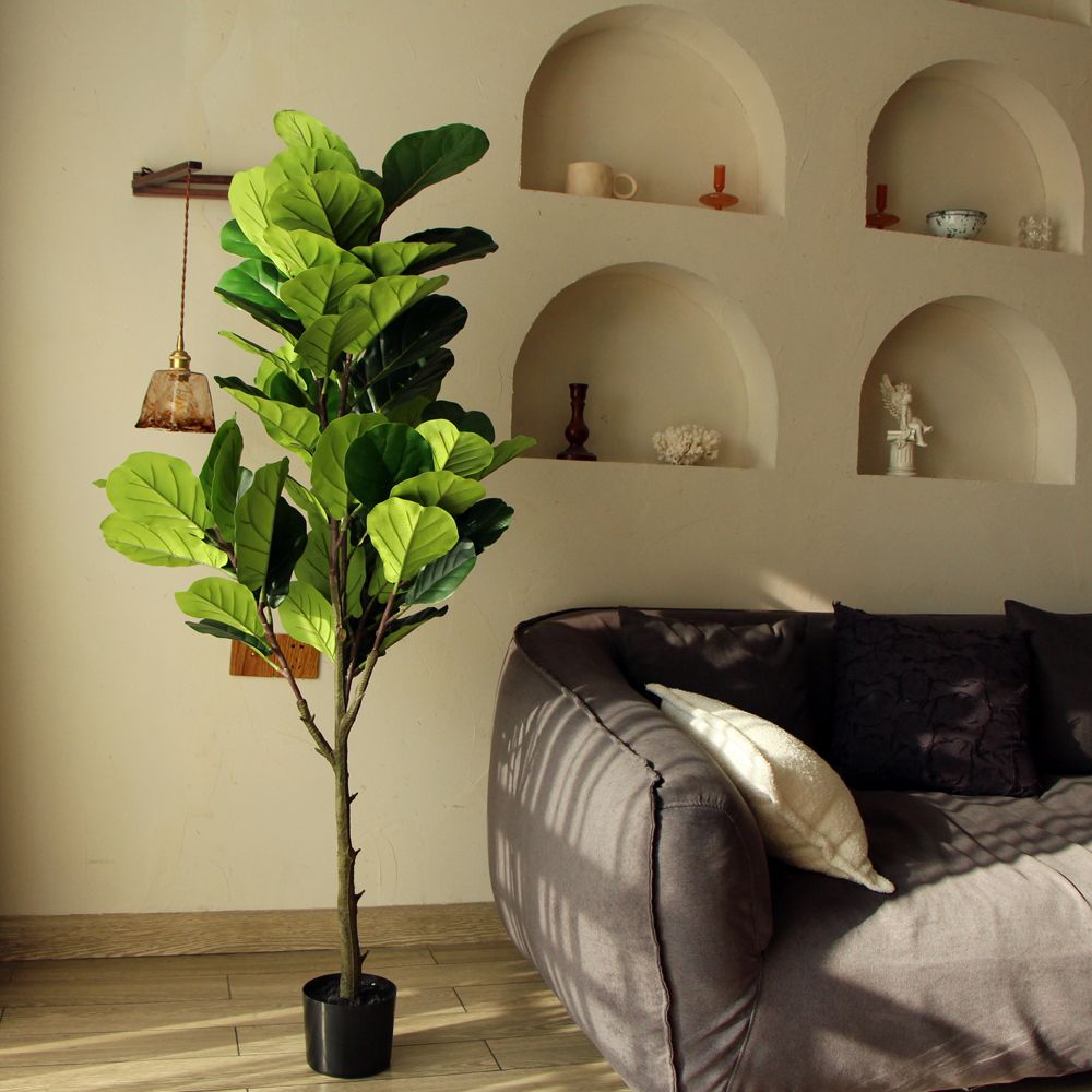 One commonly chosen floor plant is the Fiddle Leaf Fig Tree, known for its sizable, airy leaves.

This Artificial plant adds height and charisma to any room it graces.

#homeandgarden #homedecoration #homeimprovements #homeconstruction