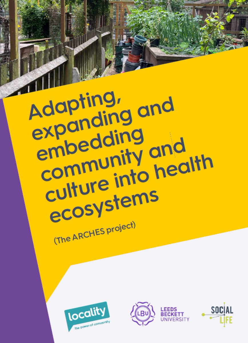 🔎JUST LAUNCHED: Ignoring local community groups is harming our health, says new report by @localitynews @leedsbeckett & @SL_Cities #PowerOfCommunity Read more👇 locality.org.uk/resources/adap…