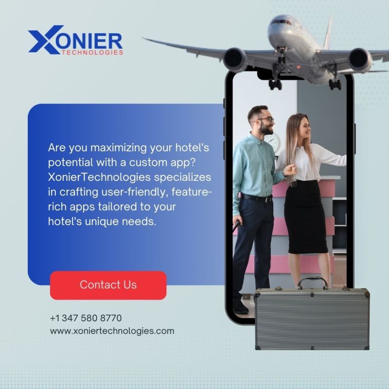 Are you maximizing your hotel's potential with a custom app? XonierTechnologies specializes in crafting user-friendly, feature-rich apps tailored to your hotel's unique needs. 
#xoniertech #mobileapp #androidappdevelopment #iosappdevelopment #flutterapp