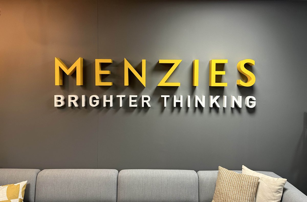 MorgansConsult's tweet image. Brand implementation for leading business advice and accountancy firm @MenziesLLP, part of a wider workspace design project by @Paramount_db.

Beautiful 🤩