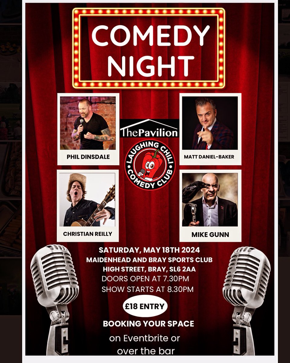 Join us for a night of laughter on Saturday 18th May ! 
£18 entry get your tickets fast from Eventbrite or pop down to the bar. 
Doors open at 7.30pm show starts at 8.30pm 

#comedynight #comedy #comedyshow #comedyclub #standupcomedy #comedylife #comedycentral #comedyposts