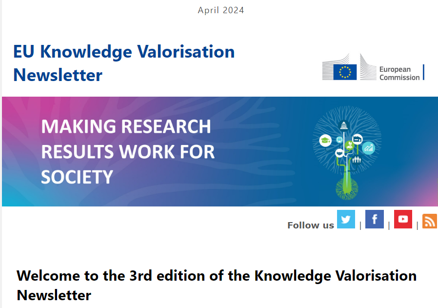 Become a #KnowledgeValorisation insider with the spring edition of our newsletter! 🌷

Read about EU Knowledge Valorisation Talks, the secret life of standards, the new Codes of Practice, upcoming events, fresh best practices and many more!

👉 europa.eu/!6QR7qW