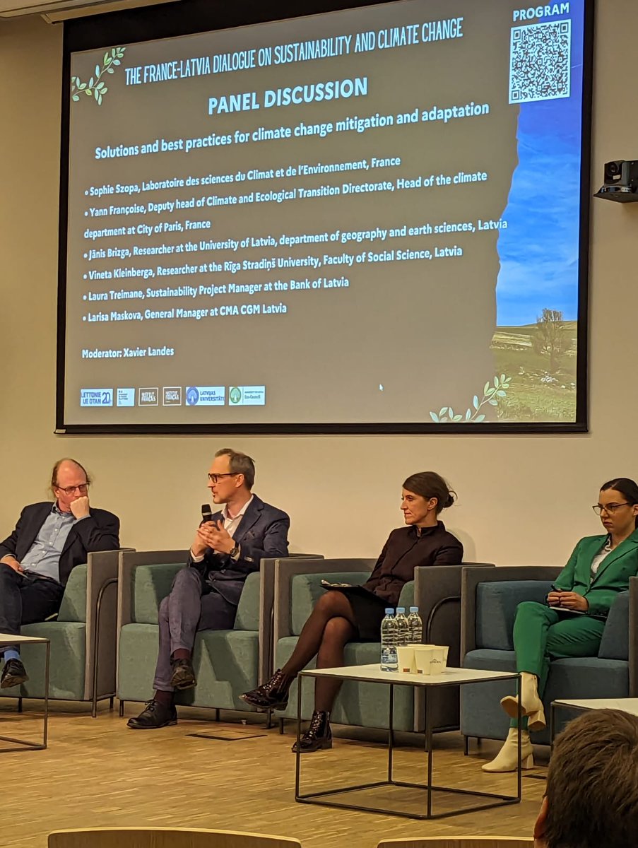 🌟Our team member Janis Brizga's participated as a panelist at the 'France-Latvia Dialogue' on sustainability and climate change! 🌍 Janis shared insights on energy citizenship, contributing to vital discussions for a greener future. #Sustainability #Climate