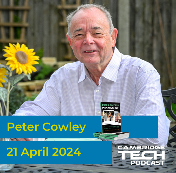 This week we are at the launch of @plcowley's latest book Public Success, Private Grief which details for the first time the succession of tragic events which have shaped his life. Listen in to the fireside chat where Peter is interviewed by Louisa Preston #CamTechPod