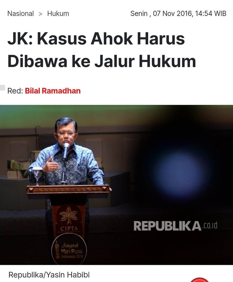 Standar ganda @Pak_JK di kasus Ahok dan kasus Gilbert.. Politik buat beliau jadi rabun sikap