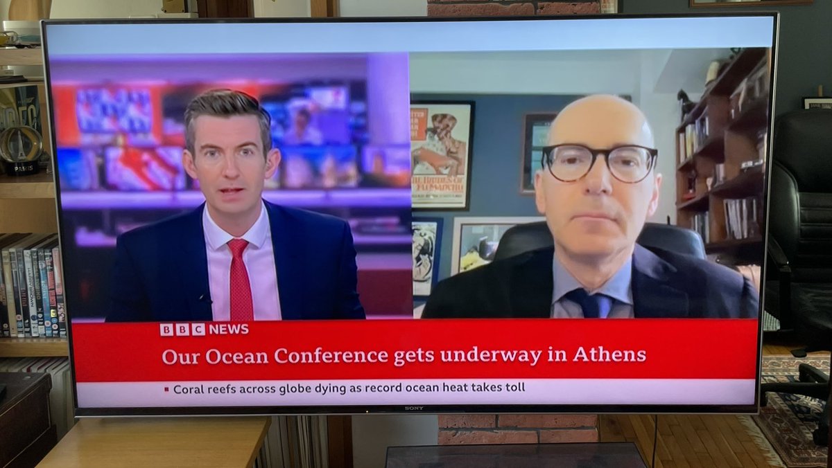 As the @OurOceanGreece conference gets underway in Athens, happy to discuss this morning twice on @BBCNews @BBCBusiness with @BenThompsonTV plans to boost #sustainable tourism, tackle marine pollution, reduce CO2 emissions and #climatechange. @JohnKerry @NEGlobalMedia @ustewart