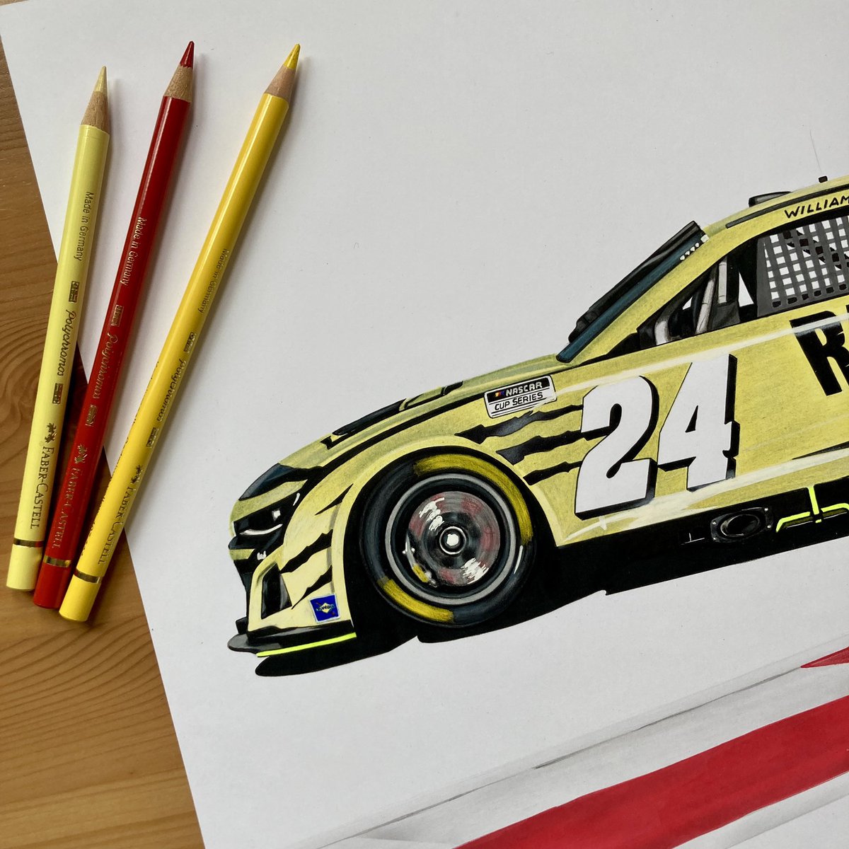 Bartosz Gorczyca (@b_gorczyca87) on Twitter photo 🇺🇸 <a href="/WilliamByron/">William Byron</a> in progress - winner from <a href="/COTA/">Circuit of The Americas</a> - sixth round of this year’s NASCAR season
Markers and colored pencils on A3 pad
Will be available as a print in my Etsy shop this week💪
bgorczyca.etsy.com 🇺🇸 <a href="/WilliamByron/">William Byron</a> in progress - winner from <a href="/COTA/">Circuit of The Americas</a> - sixth round of this year’s NASCAR season
Markers and colored pencils on A3 pad
Will be available as a print in my Etsy shop this week💪
bgorczyca.etsy.com