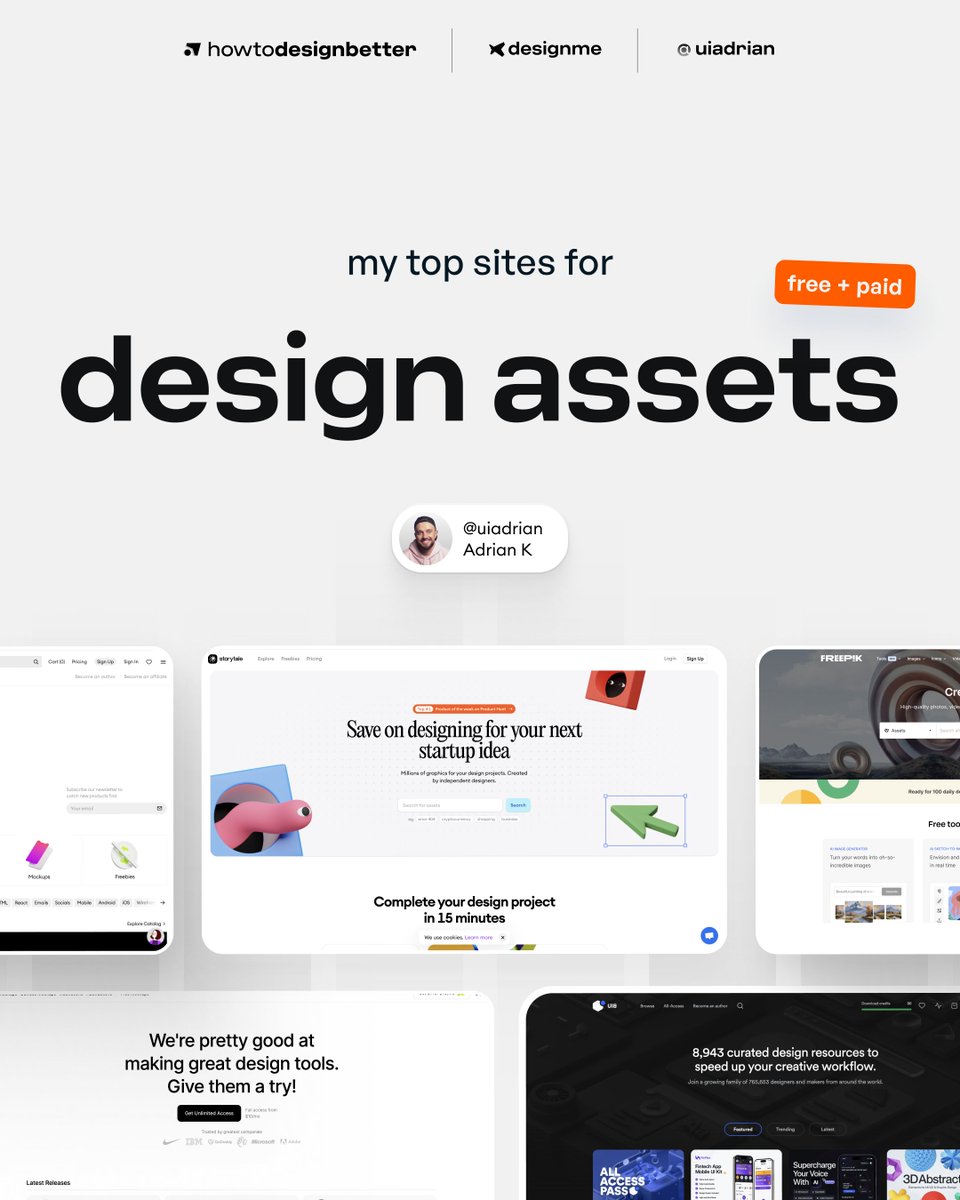 My top sites for design resources ✨