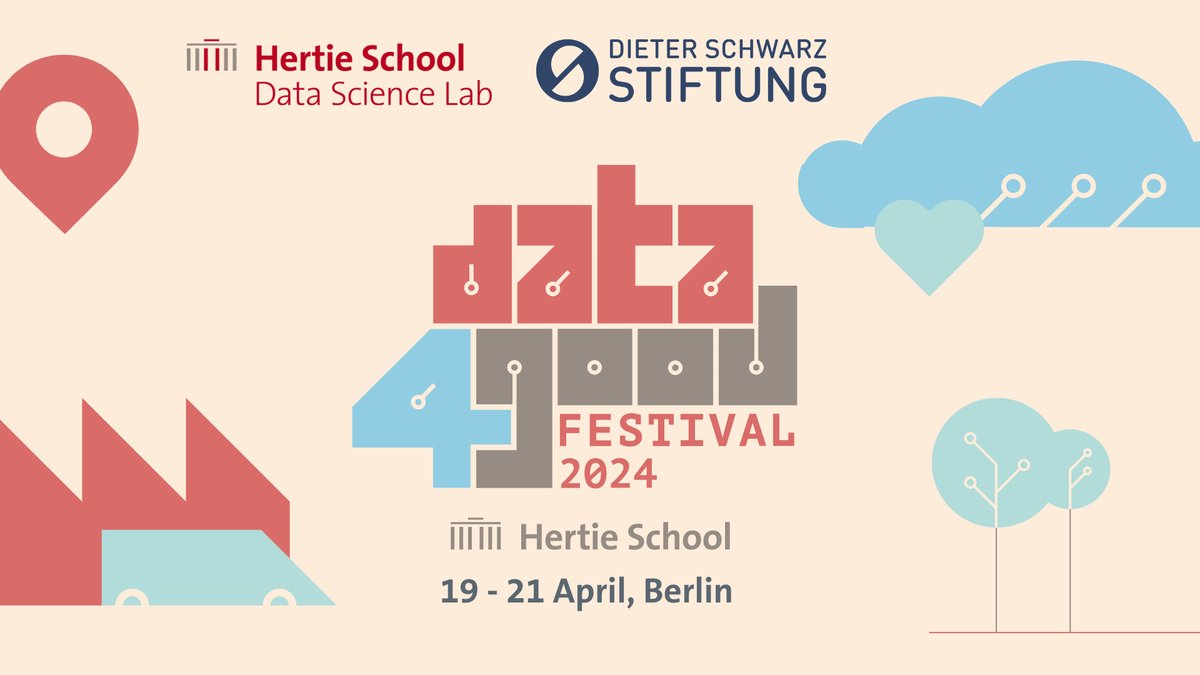 Only 3️⃣ more days until Data4Good Festival 2024🤖! We are SO excited to host this festival for the first time ever! This weekend, 150 students from all over Europe will visit us on campus for a hackathon, workshops and lots of networking opportunites. We can't wait to see you!