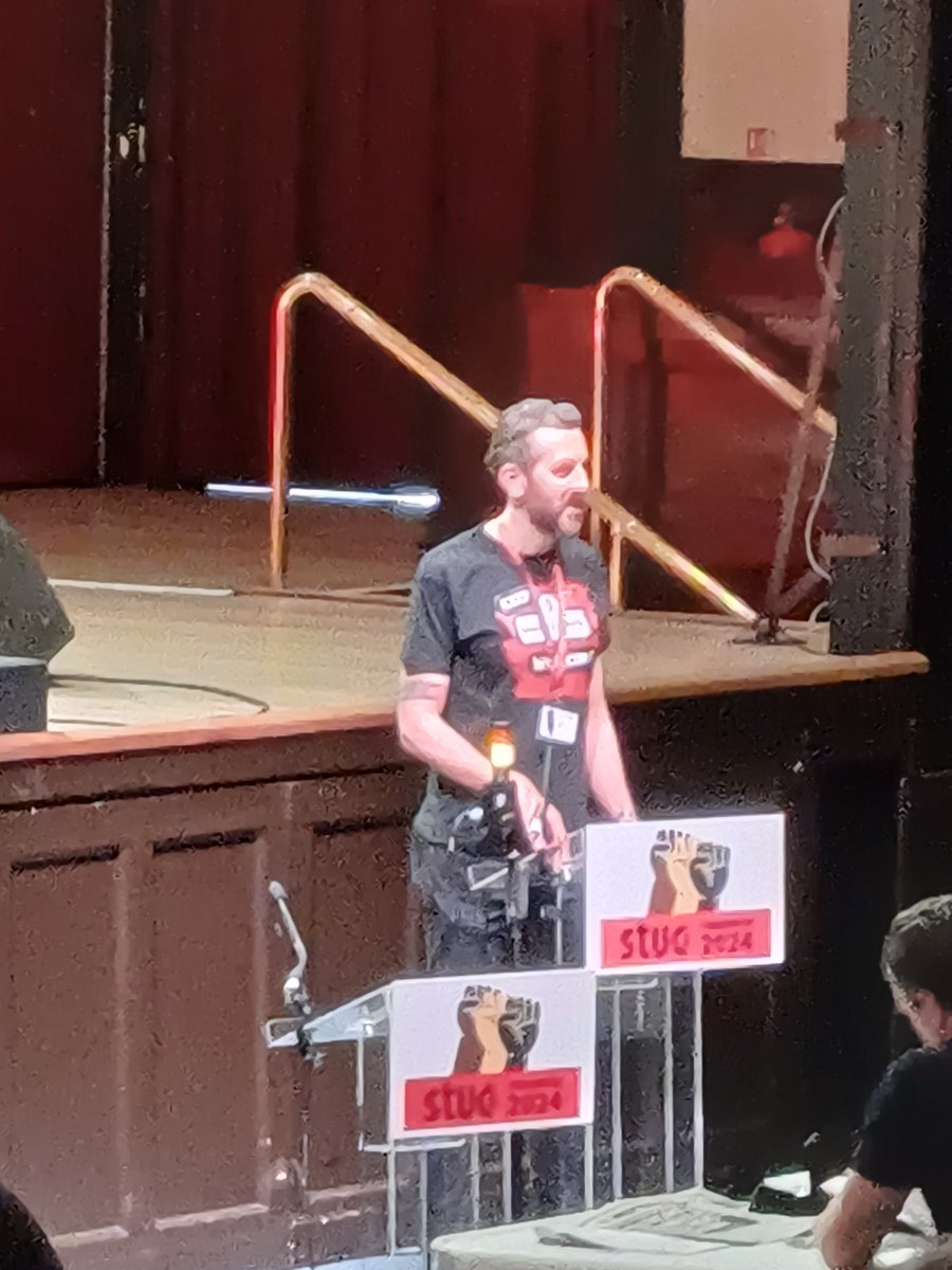 GraemeSmith @UniteScotland speaking #stuc24 calling for sustainable funding for local government , not from regressive piecemeal levies, to properly fund our schools