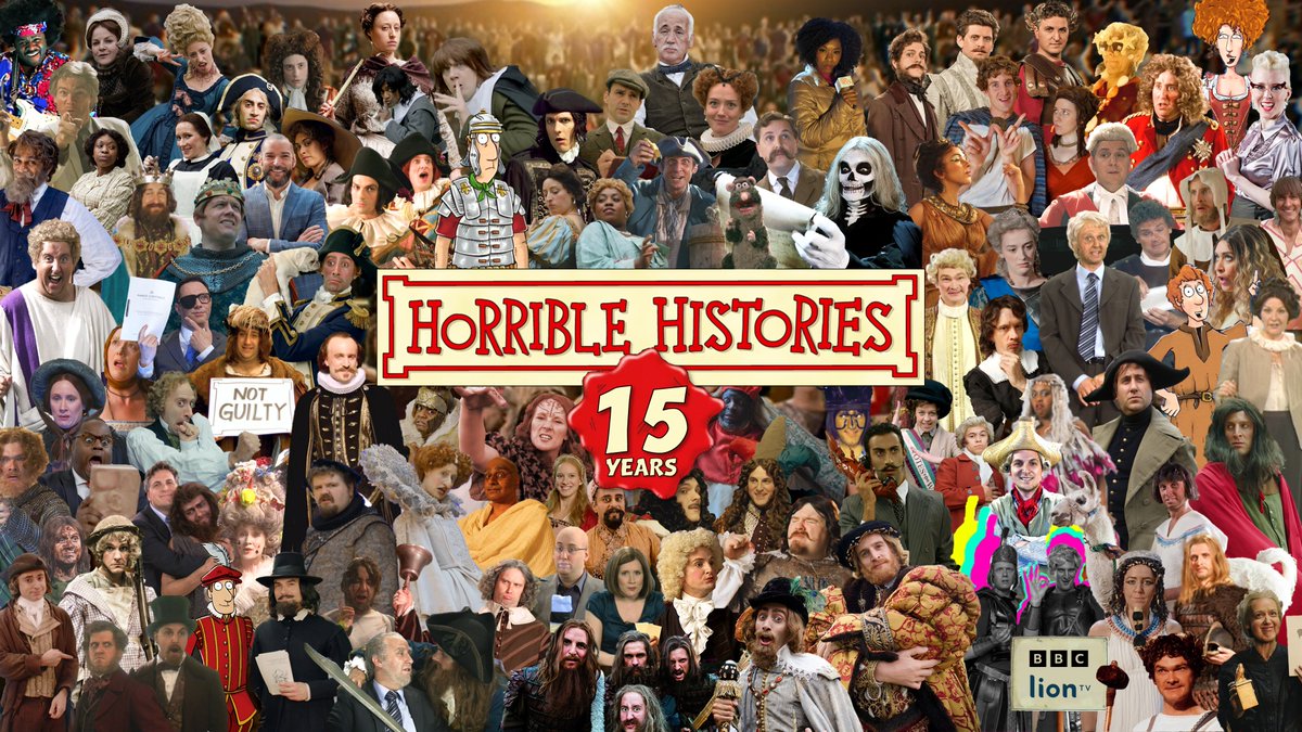 Happy TV birthday, #HorribleHistories!

15 YEARS of gracing our screens with the funniest, nastiest and daftest ride through history we've ever seen. (Party on!)

🎉🐀🎂🪓🥳