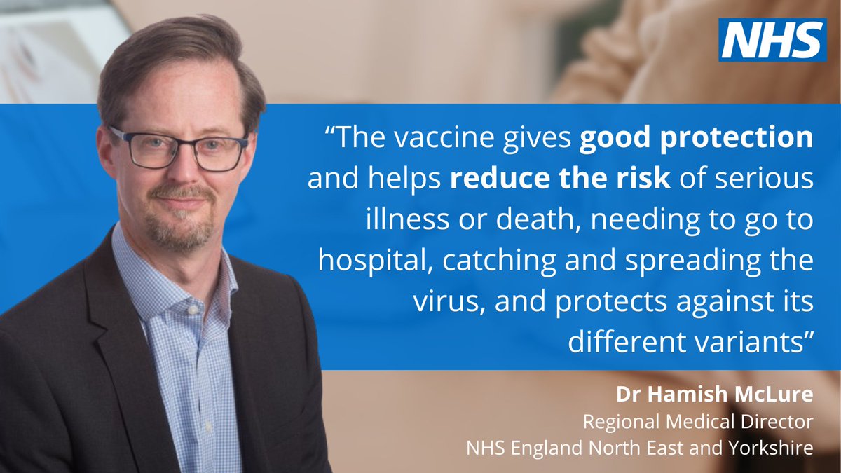 People in North East & Yorkshire can now book their spring Covid-19 vaccine online or on the NHS App, if eligible. 🗓️Appointments will start from 22 April. You don't need to wait to be invited. Get protection from the risk of serious illness. Book here➡️nhs.uk/nhs-services/c…