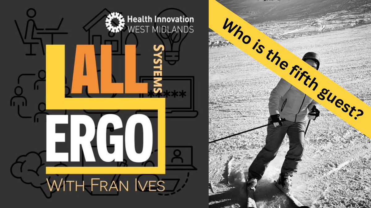 All Systems Ergo! Who will be my fifth guest? All will be revealed later in the week....🧐 @HealthInnovWM #humanfactors #ergonomics #allsystemsergo