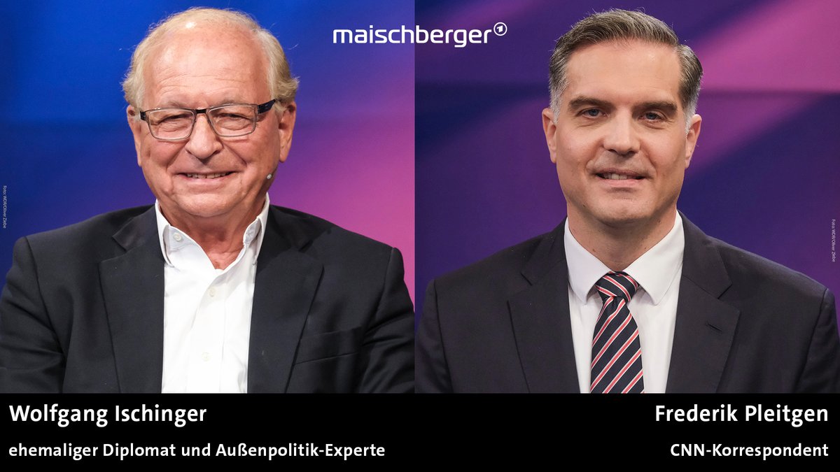 Krieg in #Nahost und in der #Ukraine, der Kanzler in #China: Im Gespräch bei #maischberger der langjährige Vorsitzende der @MunSecConf und ehemalige Diplomat Wolfgang @Ischinger und der „Senior International Correspondent“ von @CNN @FPleitgenCNN. 📺 Um 22:50 Uhr | @DasErste