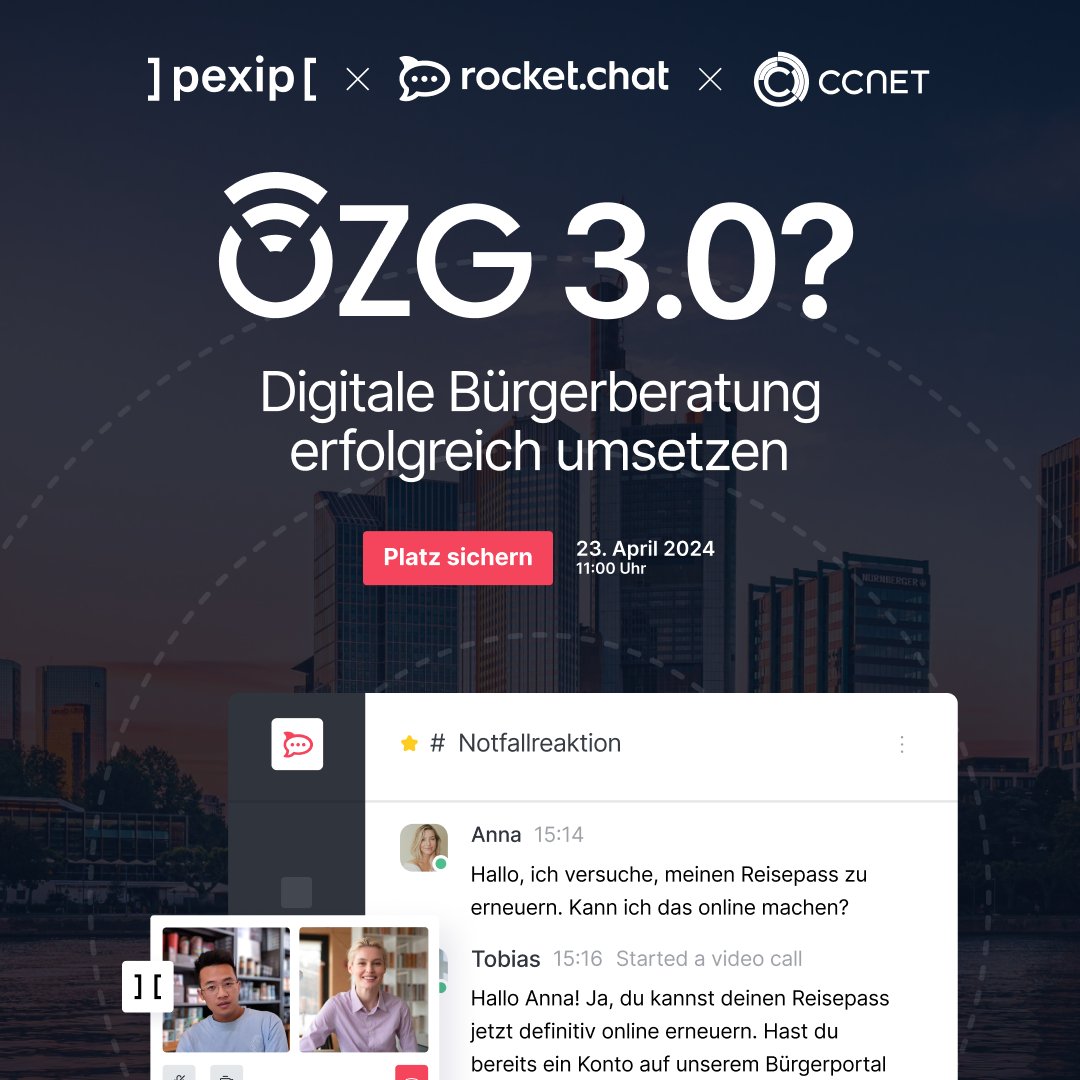 Obwohl das OZG 2.0 gekippt wurde, ist es wichtig, dass Kommunen jetzt in die Digitalisierung investieren. Erfahren Sie in unserem Webinar, wie Sie Bürgern ein nachhaltiges, datenschutzkonformes digitales Beratungserlebnis bieten. Jetzt anmelden! 👉bit.ly/3JkTpw5