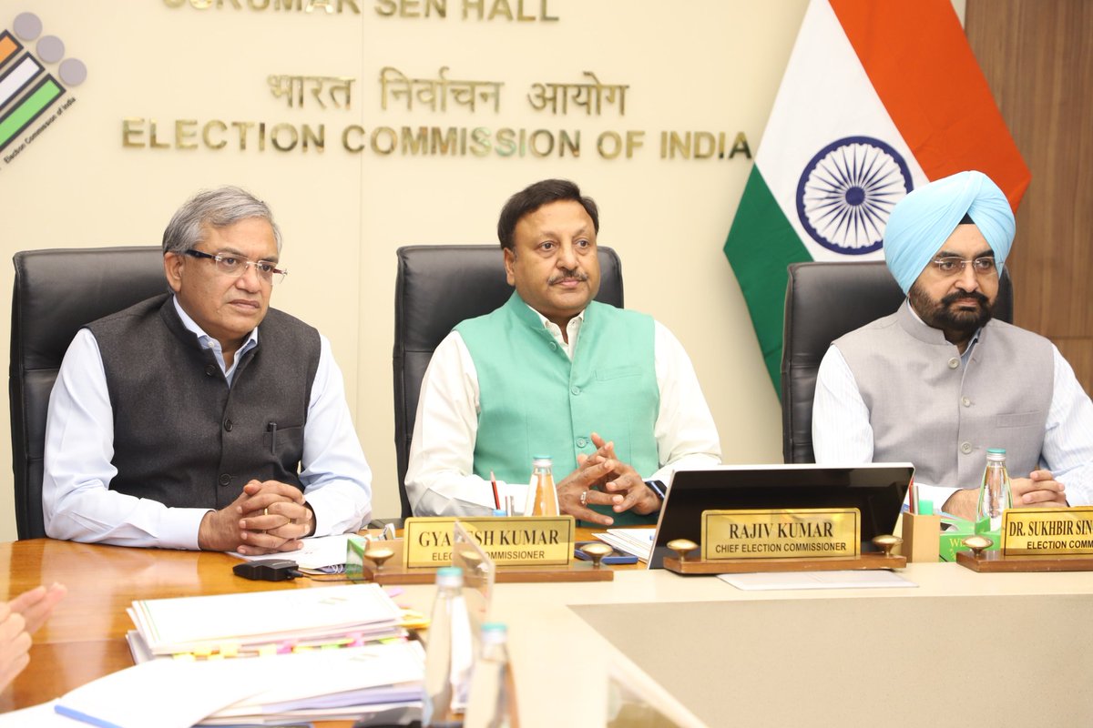 With a month completed since Model Code of Conduct (MCC) came into effect, ECI issues statement on its implementation; says all political parties have been treated at par, time given to all, even at short notice, to air their grievances. More details : eci.gov.in/eci-backend/pu…