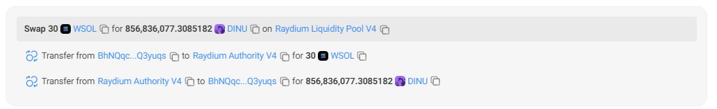 MoodCrypto_'s tweet photo. ⚠️ $DINU Analysis: Dragon Dog

DEV sniped 86% off spawn. Distributed to many ALT wallets. Very similar to recent blatant rugs.      

See distribution wallet here: https://t.co/A3BhOKkECe

High likelihood of rug, TRADE WITH CAUTION https://t.co/lPzW8cpBAE
