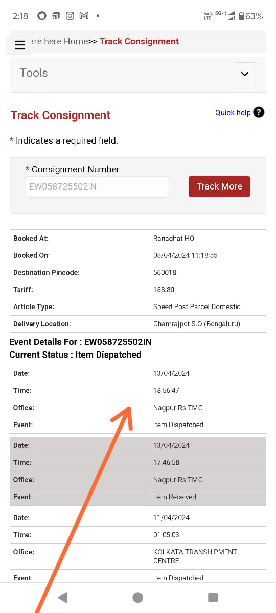 ShreCollection's tweet photo. @IndiaPostOffice EW058725502IN is my tracking I'd..not reach my address till. dispatched on 08.04.24.Already 9days over
Parcel contains live plant.If it will be too late I will face a big loss. Plz do something https://t.co/fg4ivKE2TW