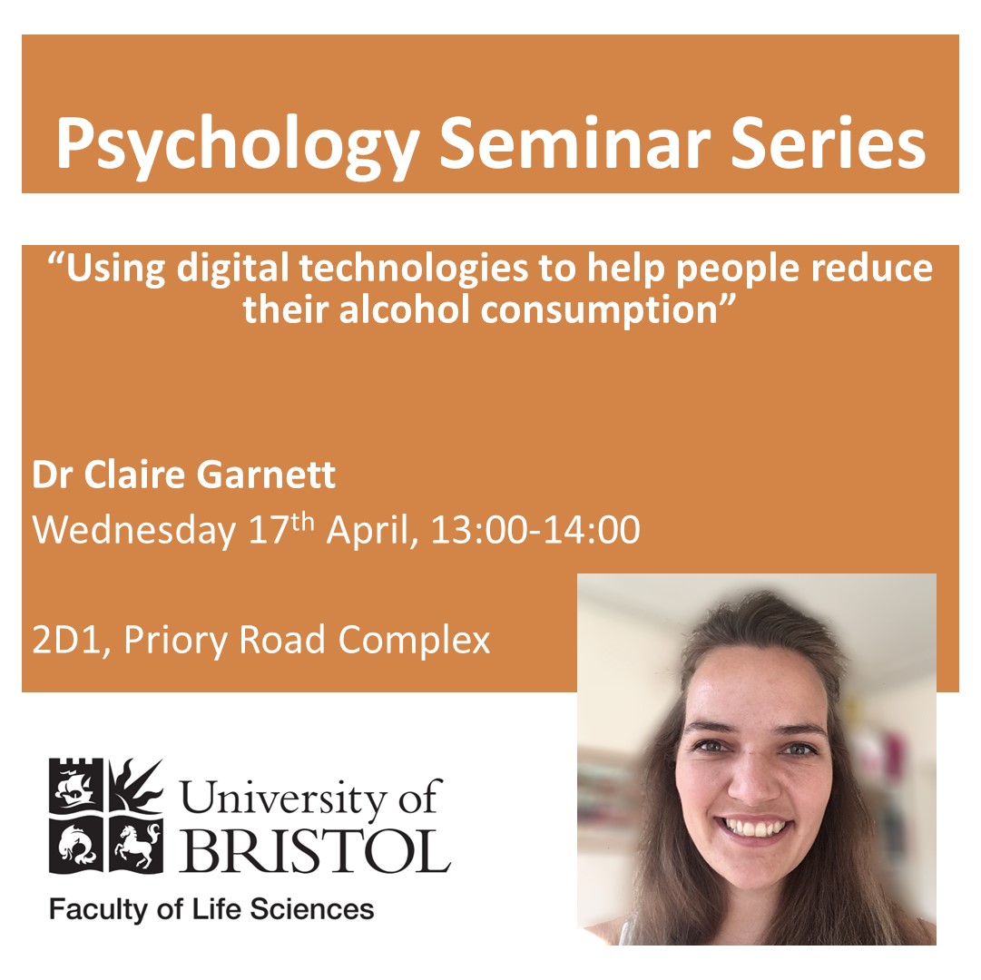 After 3 weeks off, we are back tomorrow for our final seminar of the series for this academic year 👏 We are delighted to host Dr Claire Garnett who is a Research Fellow here at the School of Psychological Science 🎓 Join us in 2D1 tomorrow😊 #seminar #universityofbristol