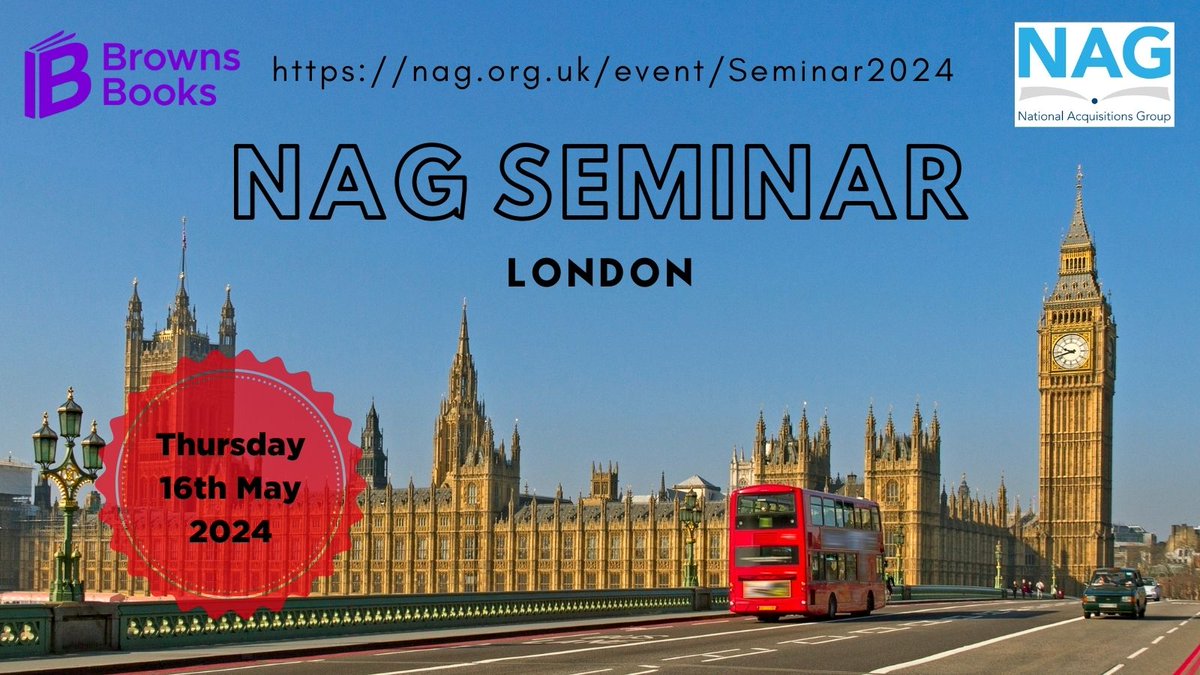 Reasons to come to NAG Seminar: #1 Our speakers! AI vs API: exploring automated approaches to retrieving data to support purchasing decisions Isabel Archer and Laura D’Silva, Leeds University Full abstracts and bios on our event page: nag.org.uk/event/seminar2… #NAGcd14
