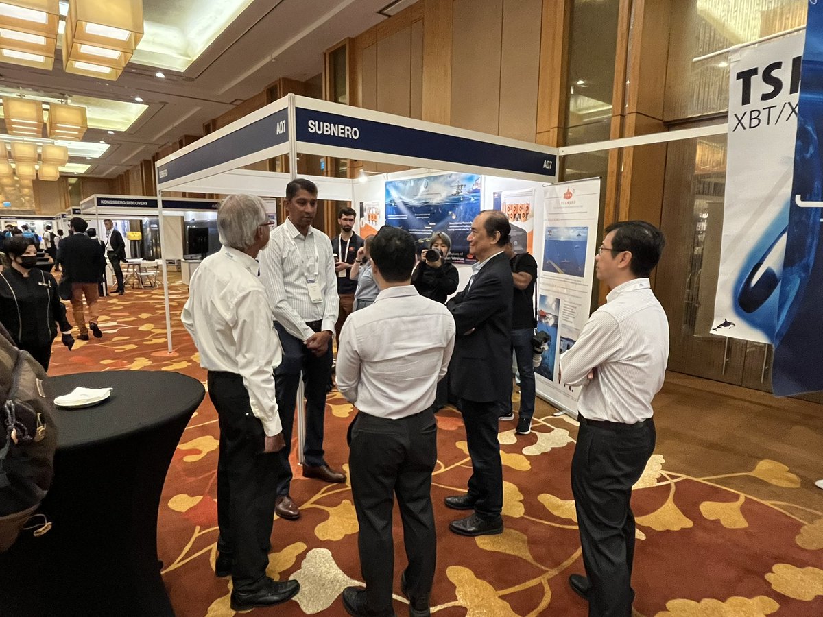 We’re off to a good start at OCEANS SG 2024. Mr. Desmond Lee, Minister for National Development of Singapore, was one of the first guests who stopped by our booth today. We’re also running the SWIS-ADCP at our booth live from Keppel Marina. Come by Stand A07 to find out more!