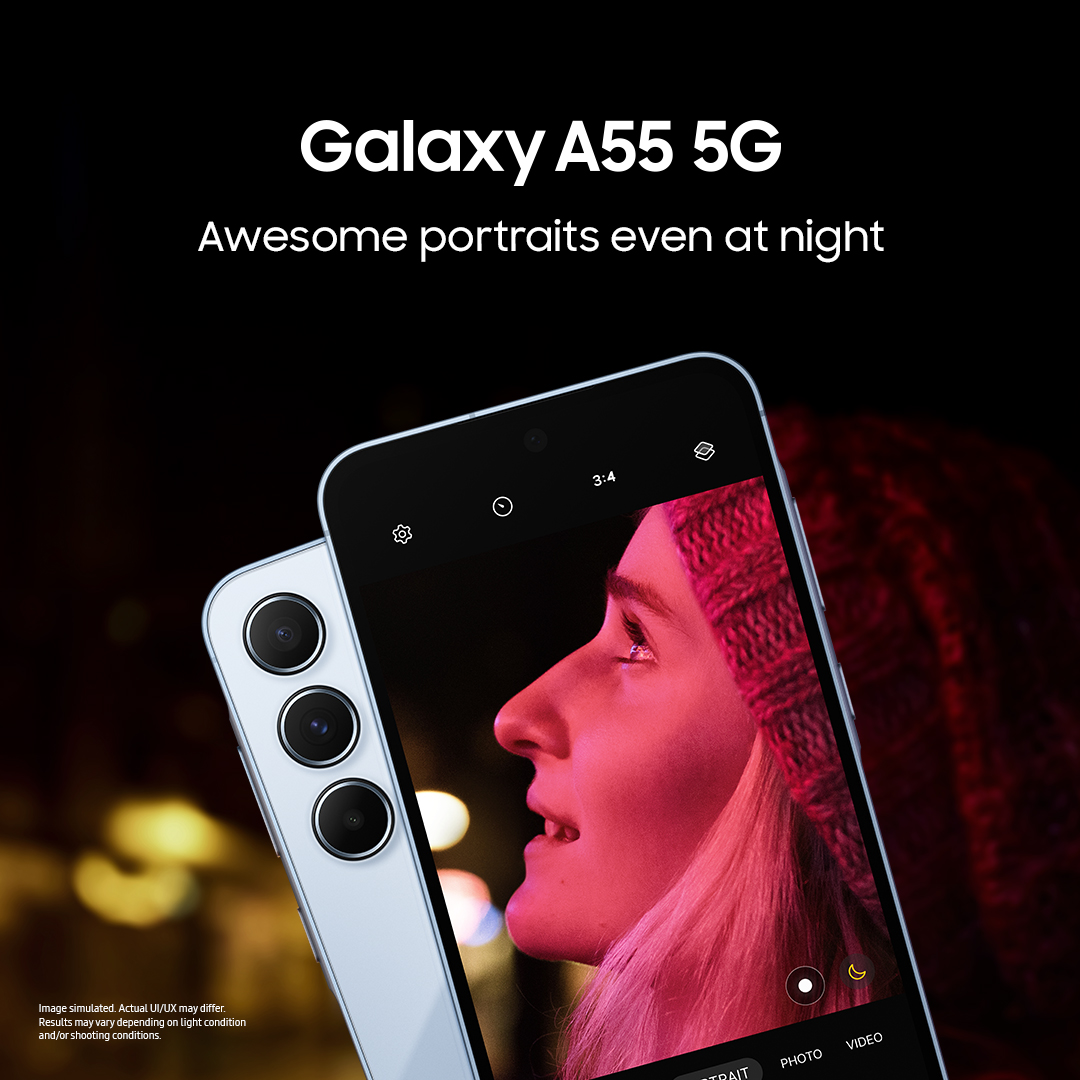 Take stunning photos, even at night. Shoot brighter, sharper pictures with #GalaxyA55 5G's Nightography​feature. Snapshot Awesome all day, every day.​ Learn more: samsung.com/ie/smartphones…