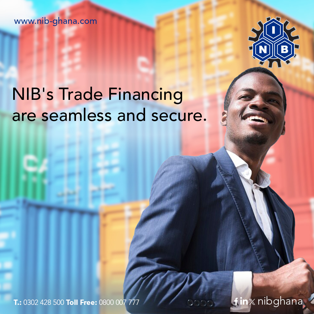NIBGHANA's tweet image. Our trade facilitation processes are secure and seamless. Experience our exceptional customer service. Try us today!
#NIB
#Seamlessprocesses
#Goodcustomerservice
#Goodstorytotell
#NIBYourBusinessisOurBusiness