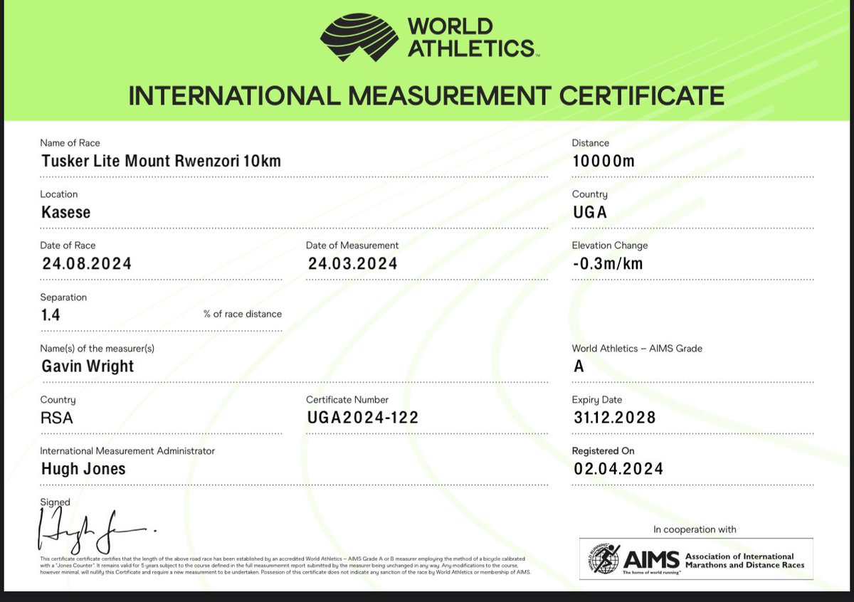 wekesa_amos's tweet photo. Breaking News hehe 

Uganda officially has 3 certified routes by the world athletics federation and in a few weeks, Uganda will also be on the world athelitics federation website 

This means you can qualify for Olympics here in Uganda https://t.co/3gwxWOwAnQ