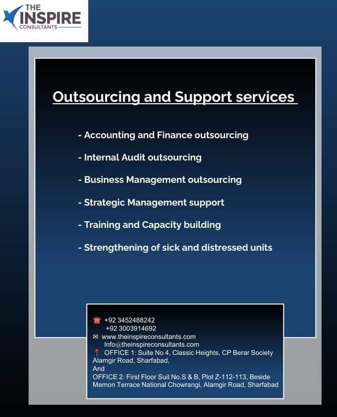 The Inspire Consultants are engaged in providing Outsourcing and Support services.

#OutsourceSupportPros #SupportSolutions #OutsourcingExcellence #CustomerCareOutsourced #SupportingSuccess #OutsourceToThrive #SupportingYourBusiness #OutsourceSmartlyP